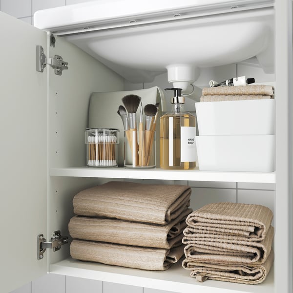 ENHET Wash-stand with doors, white, 60x42x60 cm