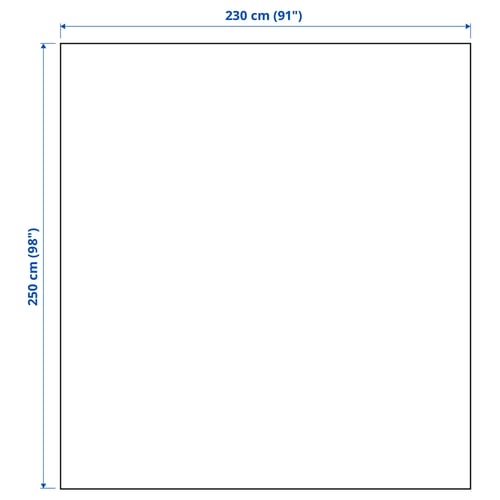 Illustration with measurements for the product: JAKOBSLILJA.