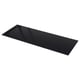 A KASKER black quartz worktop. Its sleek, rectangular, and has a smooth, polished surface.