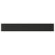 Black rectangular KNIVSHULT drawer front, sleek & modern, made from plastic edging and particleboard.