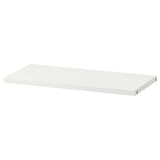 KONSTRUERA white shelf, simple, rectangular, minimalist design, ideal for organising small items.