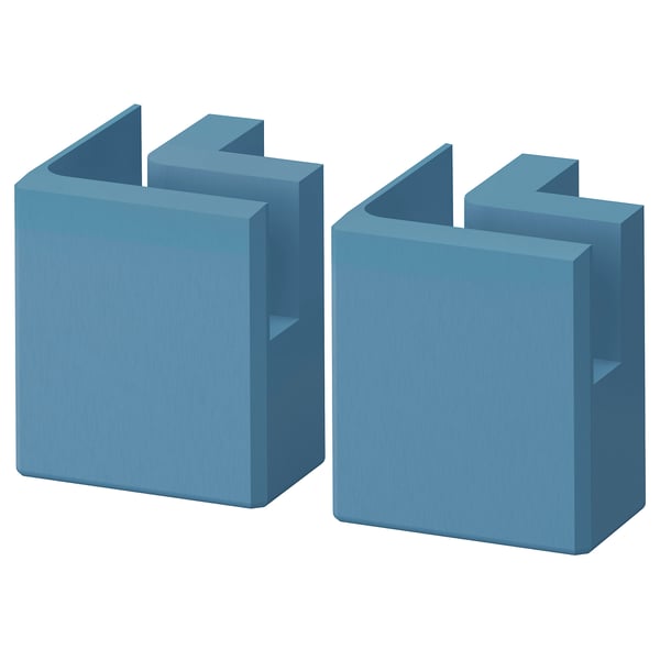 LERHYTTAN Corner leg for decorative plinth, blue, 8 cm