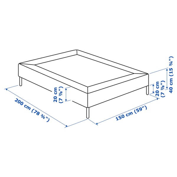 Illustration with measurements for the product: LYNGÖR.