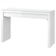 MALM desk in white with sleek glass top, rectangular design.