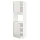 METOD kitchen cabinet - white, glossy, rectangular with adjustable shelf and door mounts.
