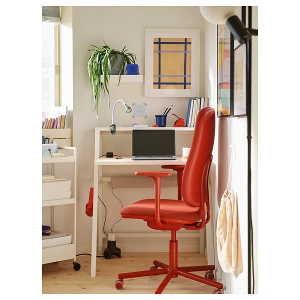MITTPLAN Desk, white, 80x60 cm