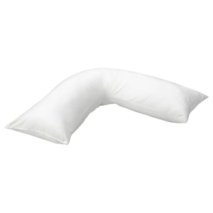 NEJLIKA v-shaped pillow, white, polyester, ergonomic back & neck support.