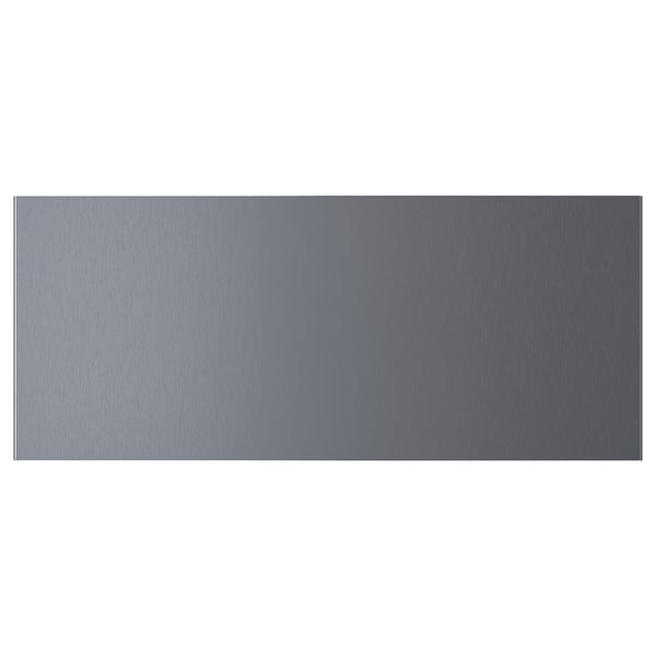 RIKSVIKEN dark pewter front, metallic foil, rectangular.