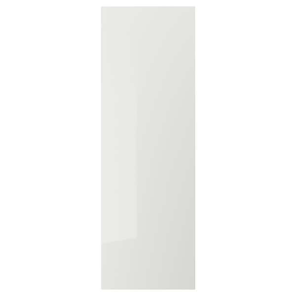 White RINGHULT kitchen cabinet door with glossy finish.