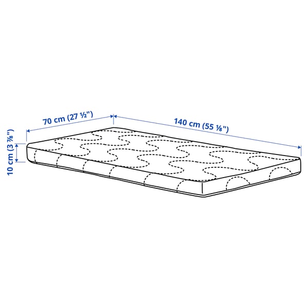 SKÖNAST Foam mattress for cot, 70x140x10 cm