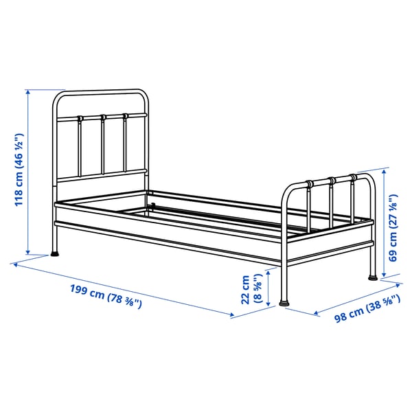 Illustration with measurements for the product: STJÄRNÖ.