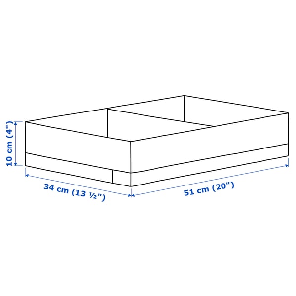 Illustration with measurements for the product: STUK.