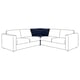 Modern modular VIMLE sectional sofa, white with navy accents, perfect for contemporary living rooms.