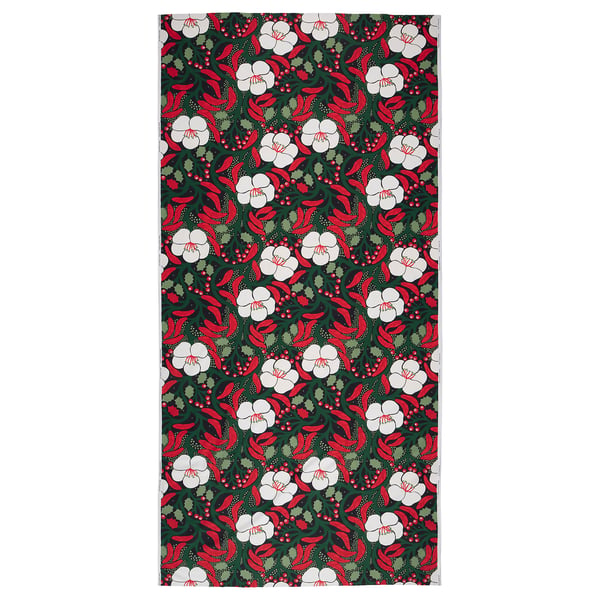 VINTERFINT Pre-cut fabric, flower pattern multicolour, 150x300 cm