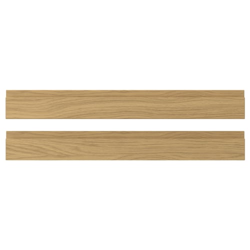 Two light brown, rectangular wooden panels with smooth surfaces.