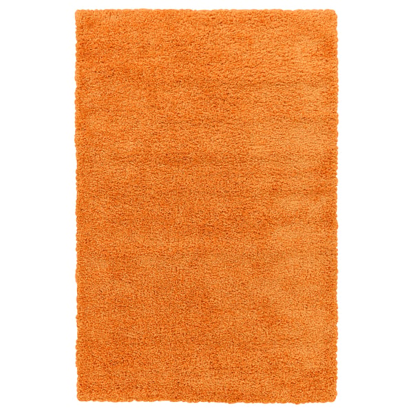 ÄRENDE שטיח, סיבים ארוכים, כתום, 120x180 ס"מ