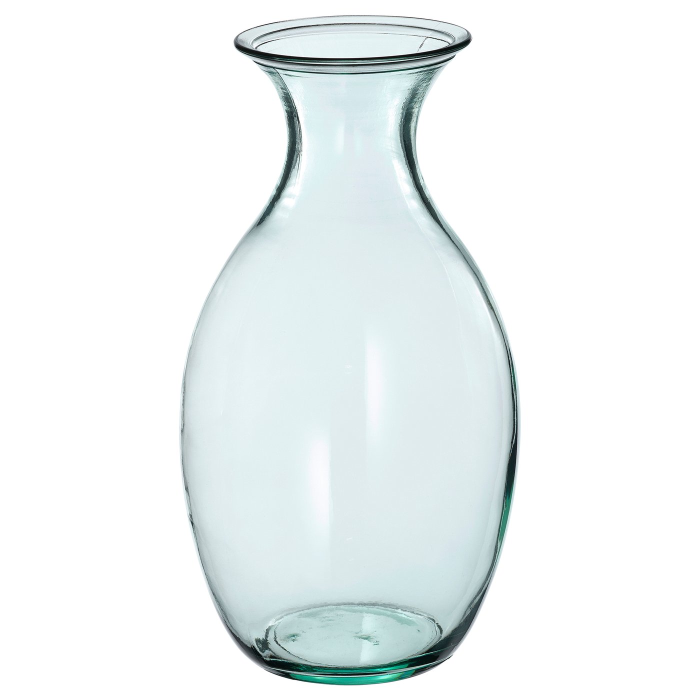BERGKÖRSBÄR אגרטל, זכוכית/ירוק, 28 ס"מ