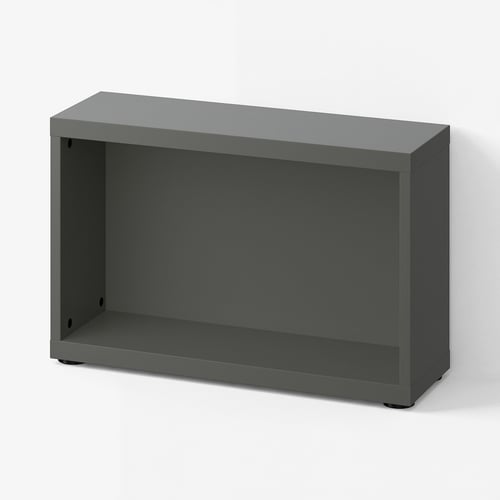BESTÅ מסגרת, אפור כהה, 60x20x38 ס"מ