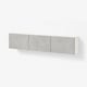 BESTÅ קומבינציית ארון לקיר, לבן Kallviken/אפור בהיר גוון בטון, ‎180x22x38 ס"מ‏