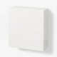 BESTÅ קומבינציית ארון לקיר, לבן/Selsviken מבריק/לבן, 60x22x64 ס"מ