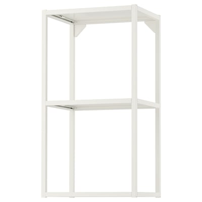 ENHET יחידת מדפים עליונה עם מדפים, לבן, ‎40x30x75 ס"מ‏