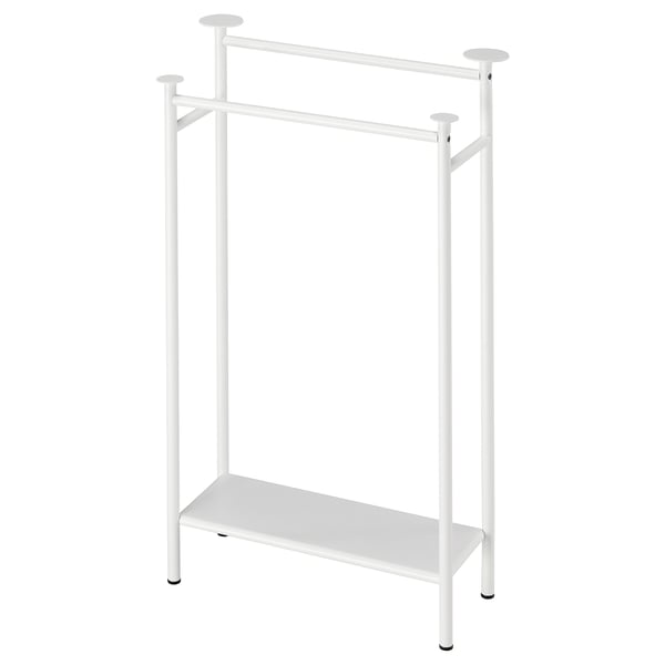 ENUDDEN מתלה מגבות/כפול, לבן, 47x85 ס"מ