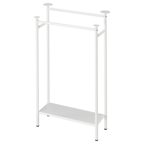 ENUDDEN מתלה מגבות/כפול, לבן, 47x85 ס"מ