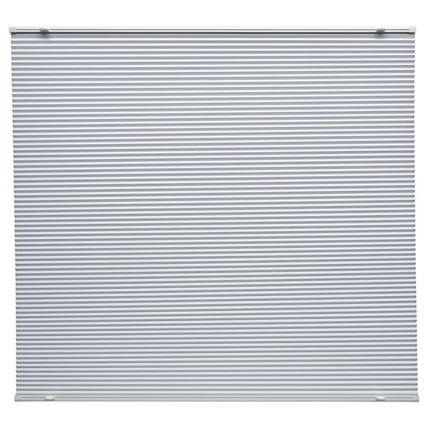 HORNVALLMO וילון קפלים, האפלה, לבן/מתכוונן ., 100x130 ס"מ