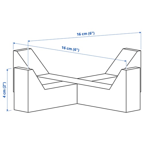IKEA 365+ מעמד הגשה, עץ השיטה, 16x16 ס"מ