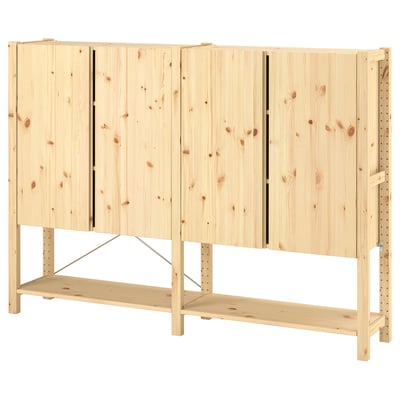 IVAR 2 יחידות/מדפים/ארון, אורן, 174x30x124 ס"מ