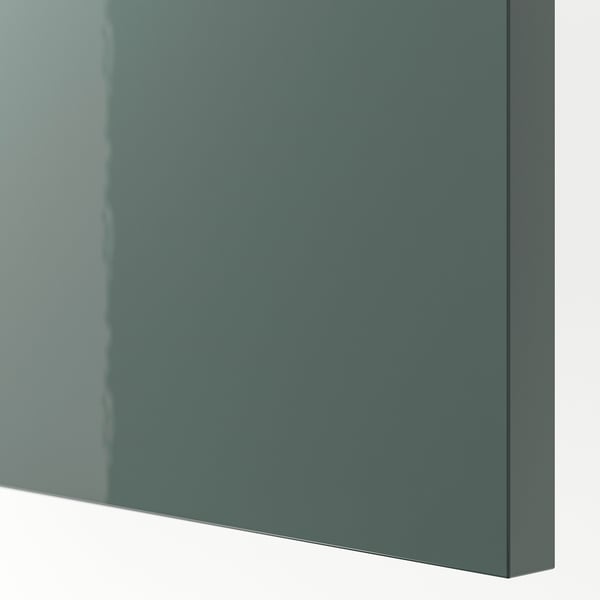 KALLARP חזית מגירה, מבריק אפור כהה-ירוק, 60x20 ס"מ