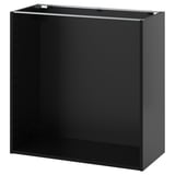 METOD ארון תחתון, שחור-אפור, 80x37x80 ס"מ