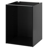 METOD ארון תחתון, שחור-אפור, 60x60x80 ס"מ