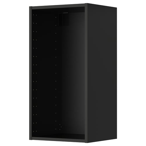 METOD ארון עליון, שחור-אפור, 40x37x80 ס"מ