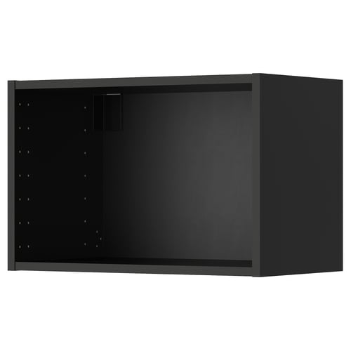 METOD ארון עליון, שחור-אפור, 60x37x40 ס"מ
