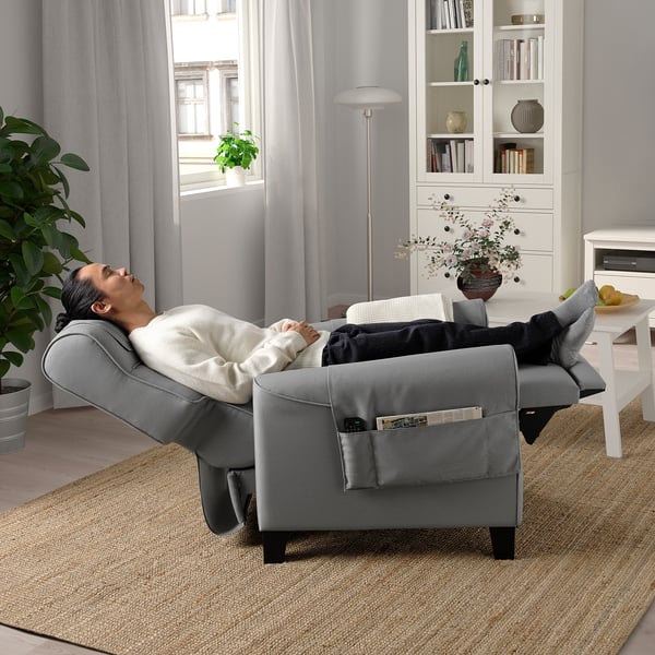 MUREN כורסה מתכווננת, Remmarn אפור בהיר