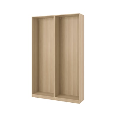 PAX 2 מסגרות ארון, גוון אלון מולבן, ‎150x35x236 ס"מ‏