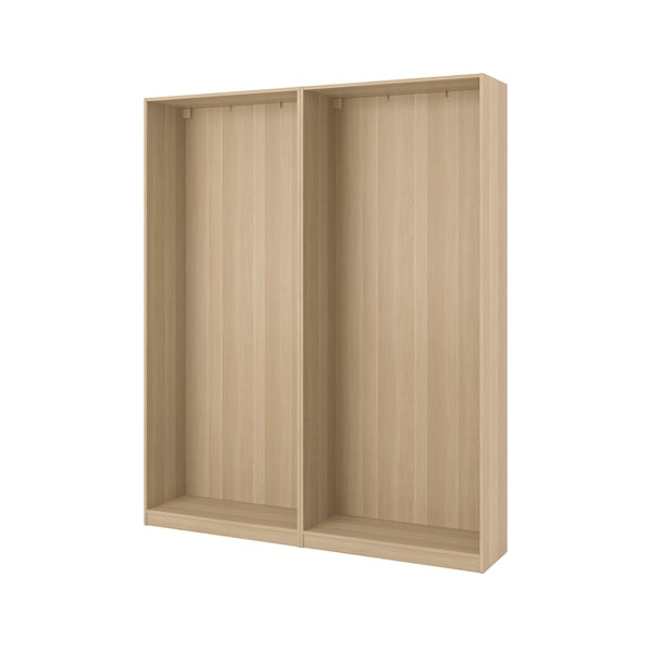 PAX 2 מסגרות ארון, גוון אלון מולבן, 200x35x236 ס"מ
