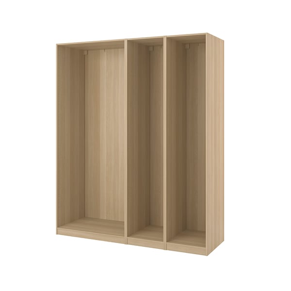 PAX 3 מסגרות ארון, גוון אלון מולבן, 200x58x236 ס"מ