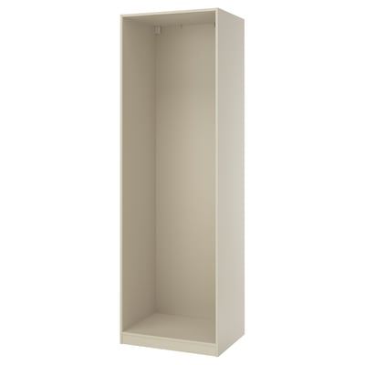 PAX מסגרת ארון, אפור-בז', 75x58x236 ס"מ