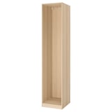 PAX מסגרת ארון, גוון אלון מולבן, 50x58x236 ס"מ