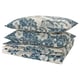 PJÄXE ציפה ו-2 ציפיות, בז' בהיר/דוגמה פרחונית, ‎200x220/50x70 ס"מ‏