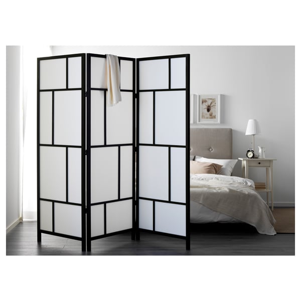 RISÖR מחיצה, לבן/שחור, 216x185 ס"מ