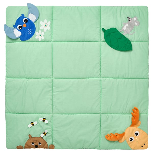 SANDBI שטיח למשחק, טבע סקנדינבי/צבעוני, 100x100 ס"מ