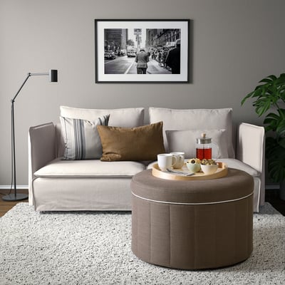 SIDSJÖ הדום, עם אחסון/Gransel אפור-חום