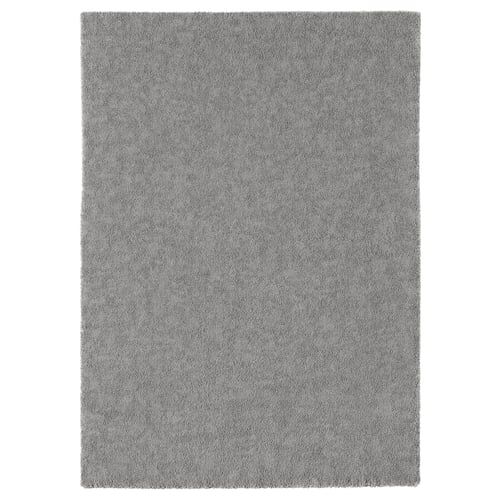 STOENSE שטיח, סיבים קצרים, אפור, 170x240 ס"מ