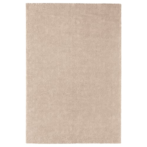 STOENSE שטיח, סיבים קצרים, אוף-ווייט, 200x300 ס"מ