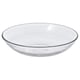 STRANDKRABBA צלחת עמוקה, זכוכית/שקוף, 19 ס"מ