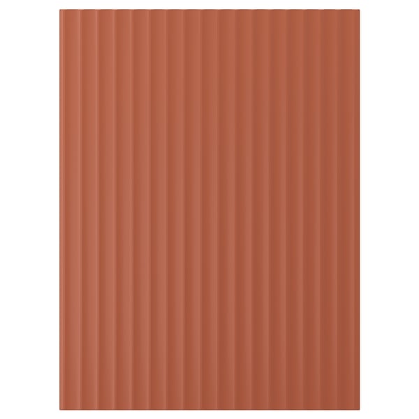 TERRSJÖ דלת, אדום-חום דוגמה גלית, 60x80 ס"מ