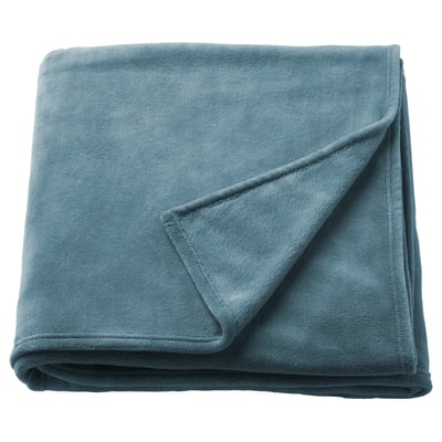 TRATTVIVA כיסוי למיטה, אפור כהה-כחול, ‎230x250 ס"מ‏